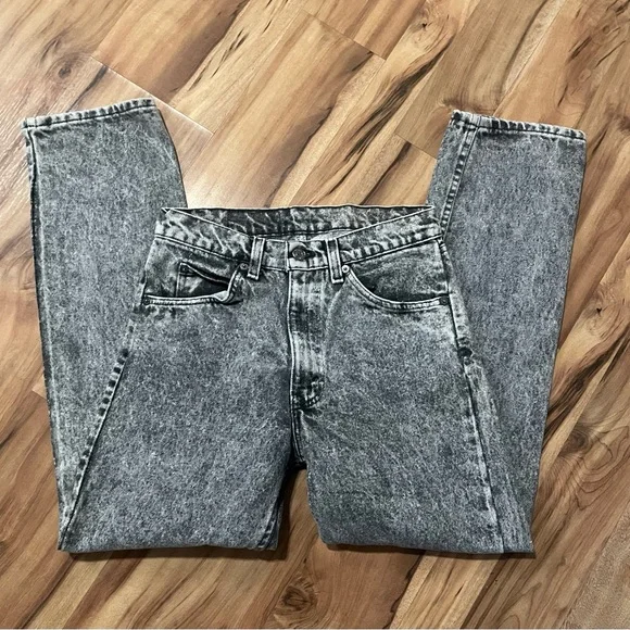 VTG Men’s Levi’s 505 Black Tab Acid Wash Jeans sz 30x30 - Picture 1 of 9